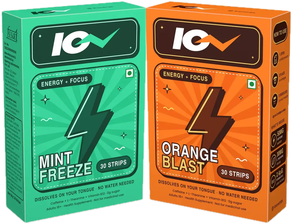 ION Mint Freeze and Orange Blast boxes