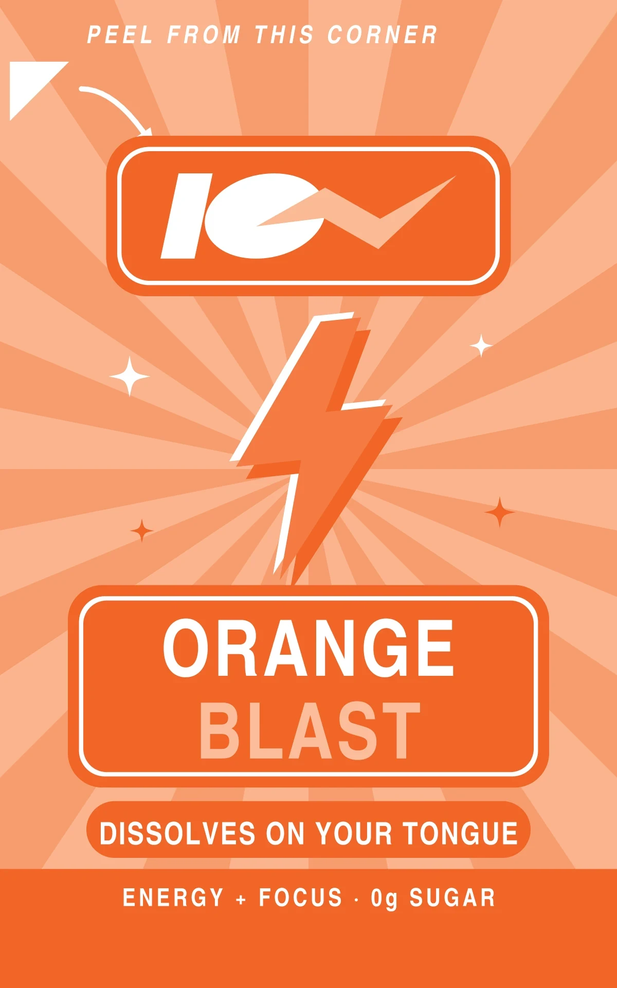 Orange Blast strip pouch