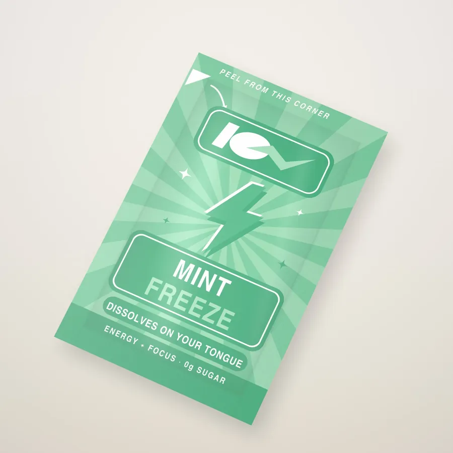ION Mint Freeze single-strip pouch, front